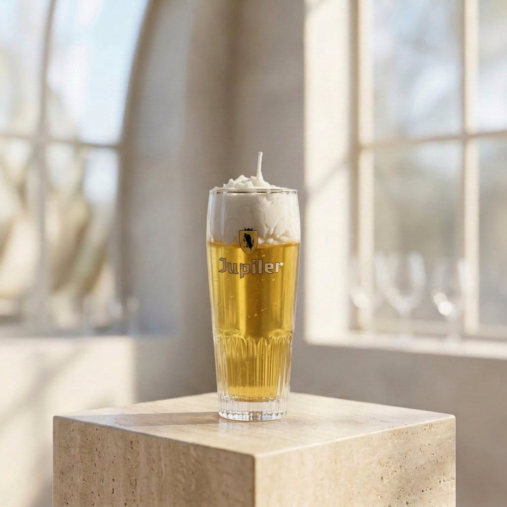 Bougie Bière Artisanale en Verre recyclé