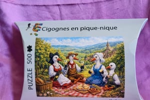 Puzzle 500Pcs - Cigognes en pique nique