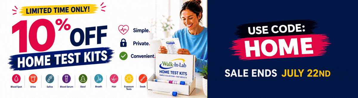 Home Test Kit Sale Banner