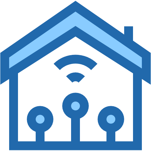 Free smart home icon Two Color style