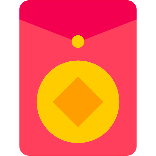 Free Red Envelope icon flat style