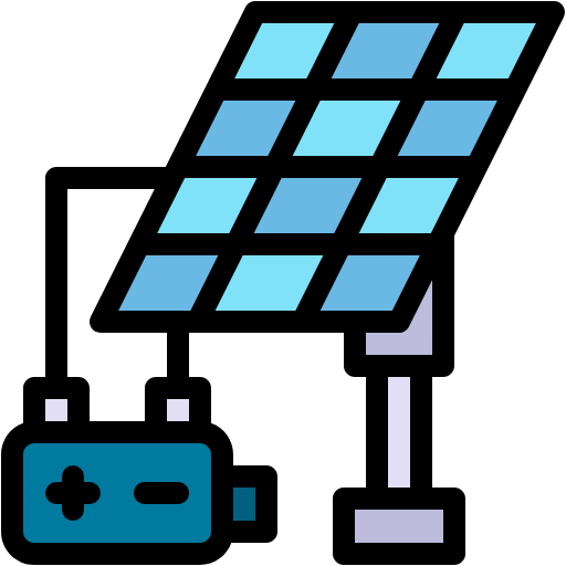 Free Solar Panel icon Lineal Color style