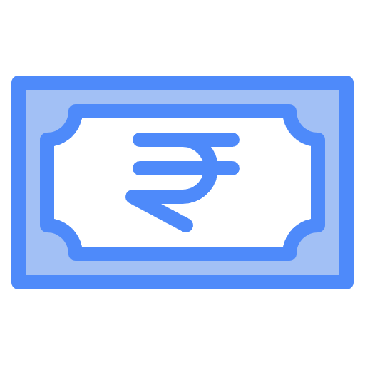 Free indian rupee icon Two Color style