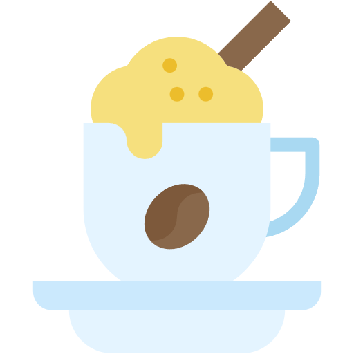 Free Cappuccino icon flat style