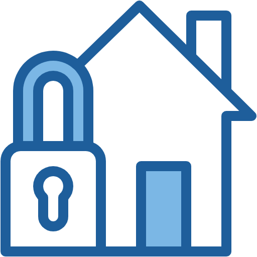 Free Home Security icon two-color style
