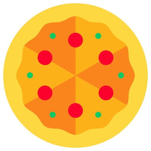 Free Pizza icon Flat style