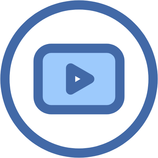 Free Youtube icon Two Color style