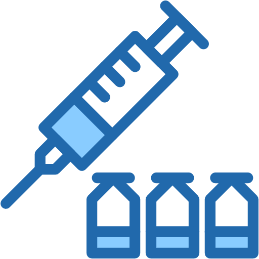 Free Vaccine icon two-color style
