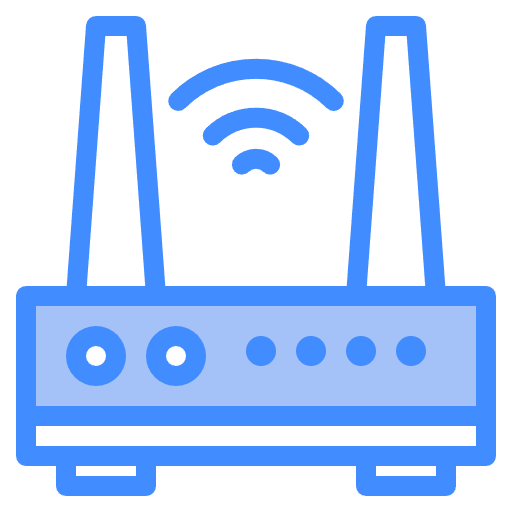 Free wifi router icon Two Color style