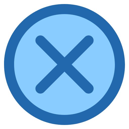 Free Cross icon two-color style