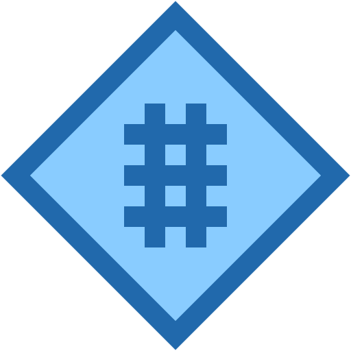 Free Railroad icon two-color style