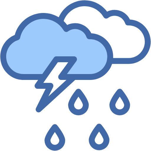Free Raining icon Two Color style