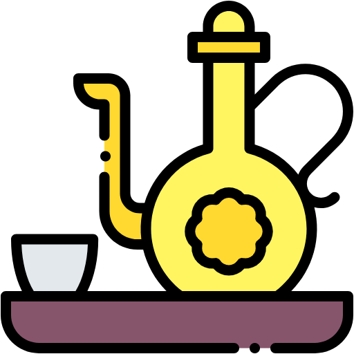 Free Tea Pot icon Lineal Color style