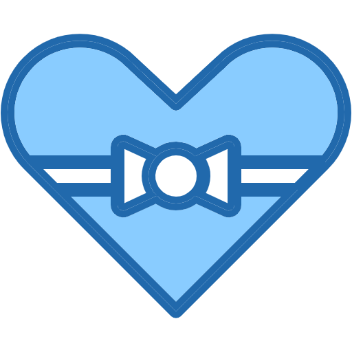 Free Heart icon Two Color style