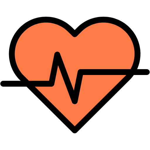 Free cardiogram icon lineal-color style