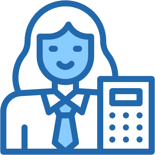 Free Accountant icon two-color style