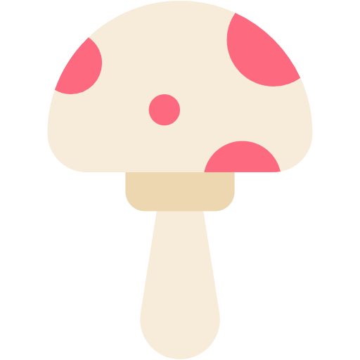 Free fungus icon flat style