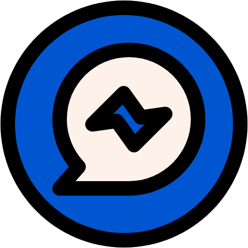 Free Facebook Messenger icon Lineal Color style