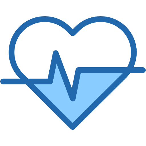 Free cardiogram icon two-color style