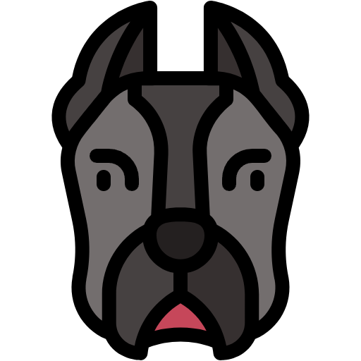 Free Great Dane icon Lineal Color style