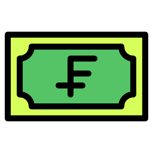 Free Swiss Franc icon lineal-color style