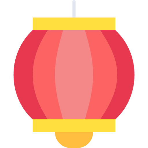 Free lantern icon Flat style