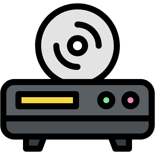Free CD player icon Lineal Color style