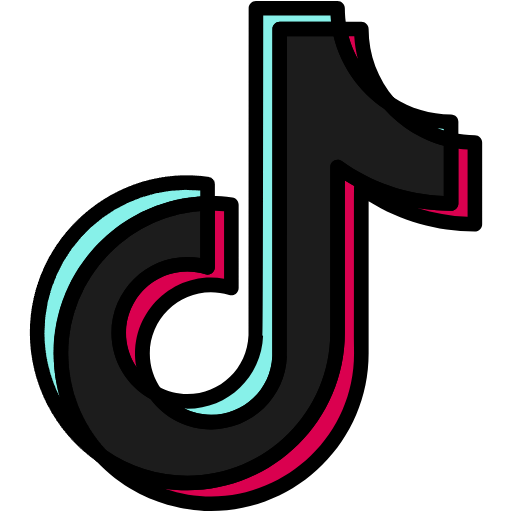 Free tiktok icon lineal-color style
