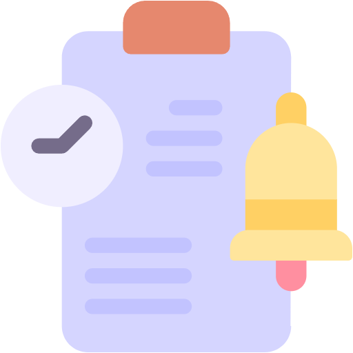 Free schedule icon Flat style