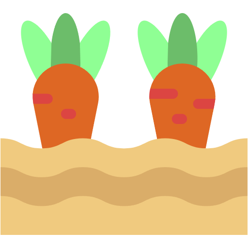Free Carrots icon Flat style - Farming pack