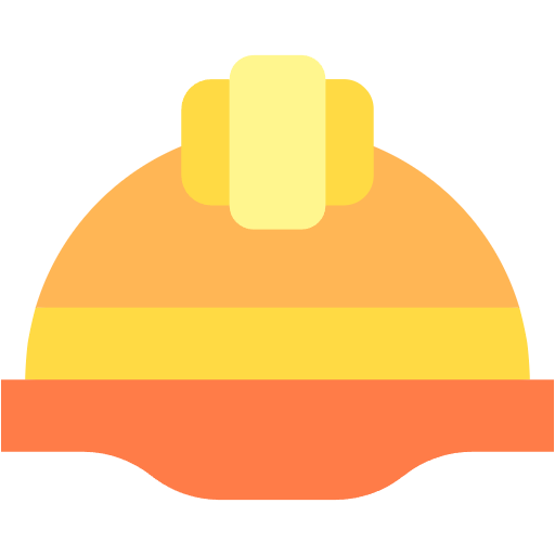 Free Construction helmet icon Flat style