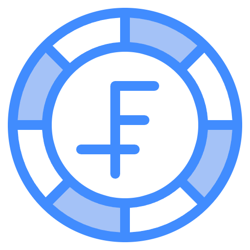 Free Swiss Franc icon Two Color style