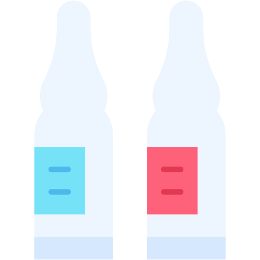 Free Ampoule icon Flat style - Vaccination pack