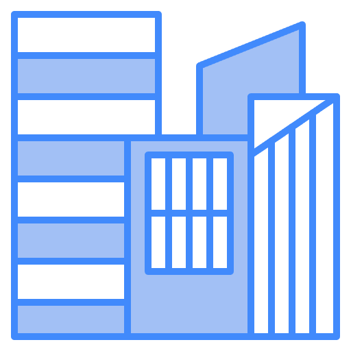 Free building icon two-color style