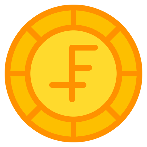Free Swiss Franc icon flat style