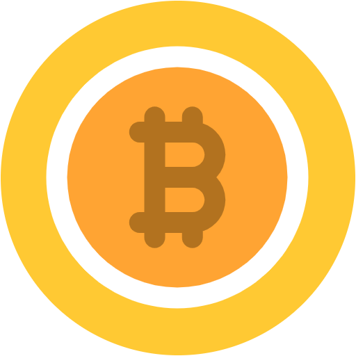 Free Bitcoin icon Flat style