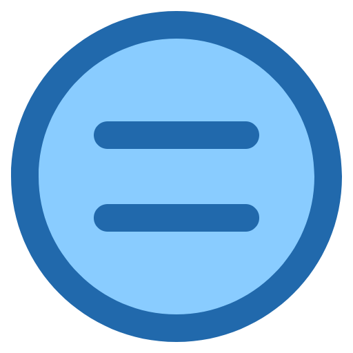 Free Equal icon two-color style