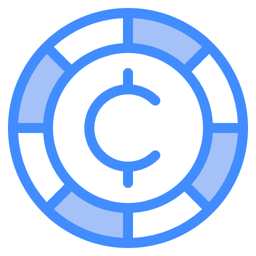 Free Cents icon two-color style