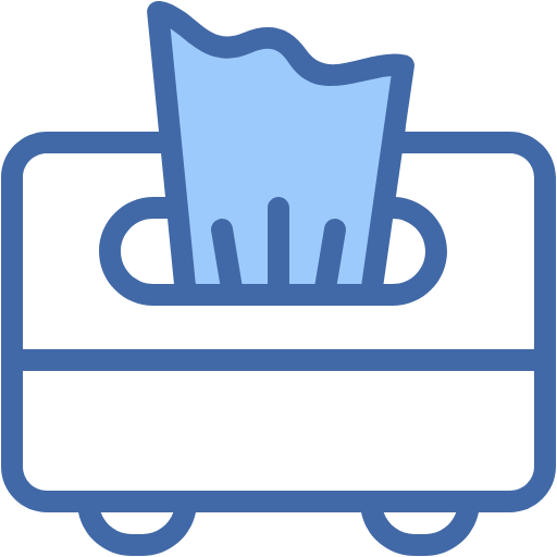 Free Tissue Box icon two-color style