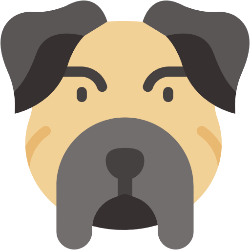 Free Pug icon flat style