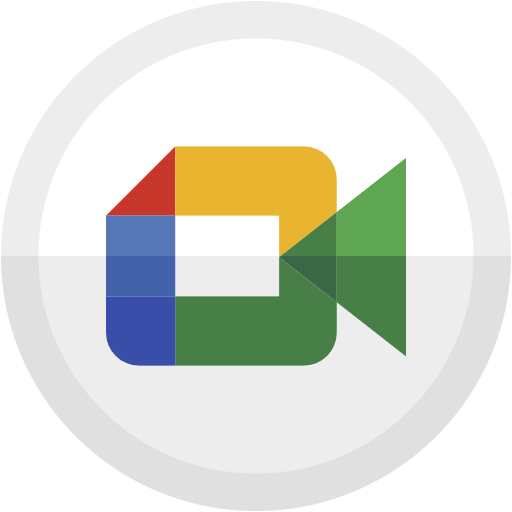 Free google meet icon flat style