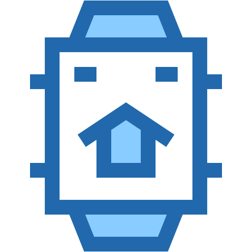 Free smart watch icon two-color style