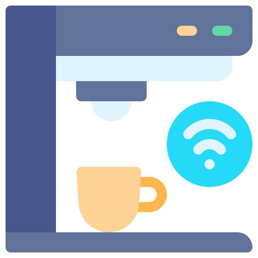 Free Coffee Maker icon flat style