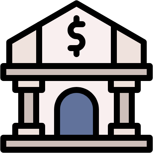Free Bank icon Lineal Color style