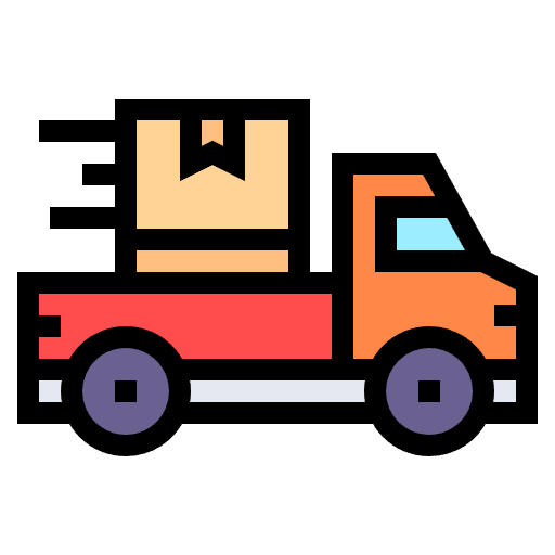 Free delivery icon Lineal Color style