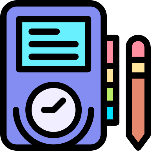 Free agenda icon lineal-color style