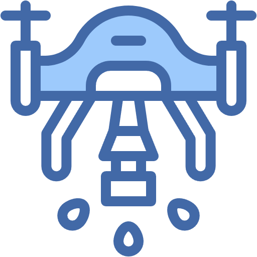 Free Drone icon two-color style