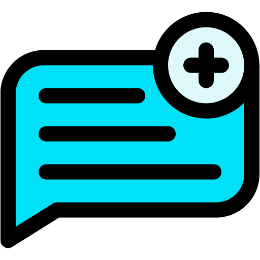 Free New Chat icon lineal-color style