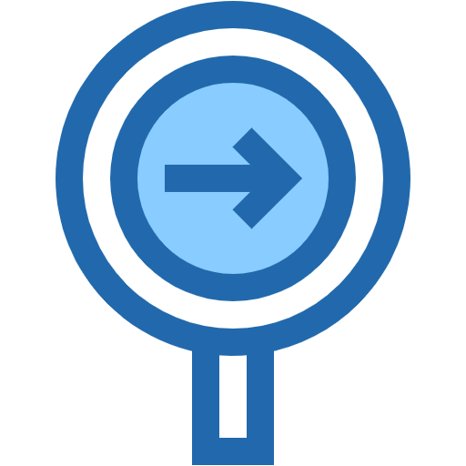 Free Turn Right icon two-color style