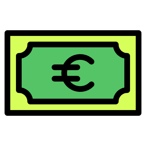 Free Euro icon lineal-color style